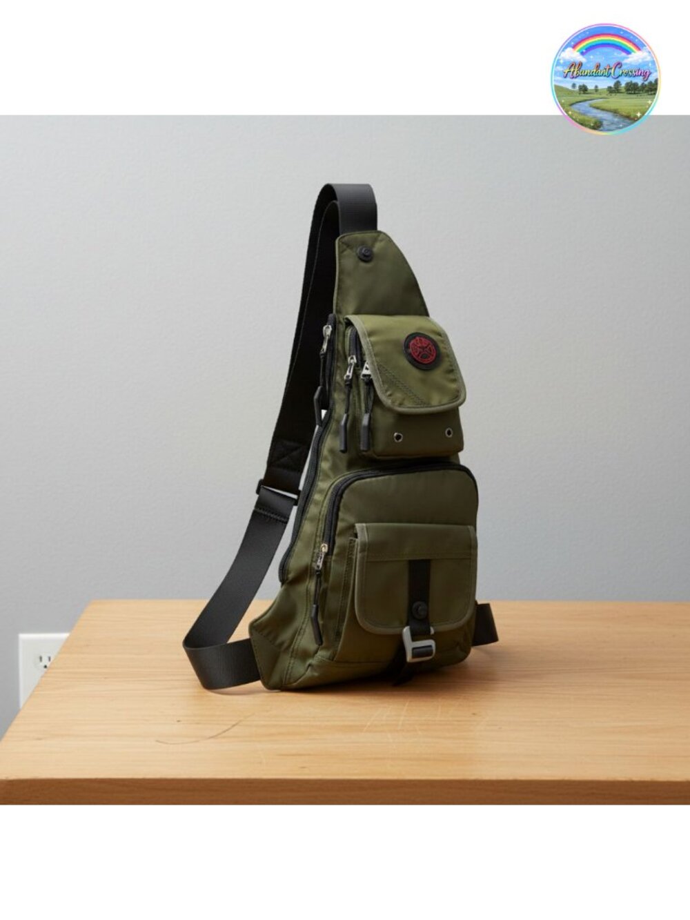 Nylon Sling Bag Crossbody Chest Shoulder Backpack Casual Daypack